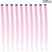 Lurrose 10pc - Hair Extensions Straight Hair Extensions Clip In Straight Hairpieces Wrap Around highlight clip in straight wigs women hair accessories do it yourself girl Miss Pink - Buy Online on GoSupps.com