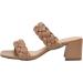 CUSHIONAIRE Women's Onyx Braided Heel Sandal with Memory Foam - Wide Widths - Size 8 Tan - Buy Online on GoSupps.com