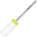 PANA Professional 3/32 Shank Size - Flat Top Small Barrel White Ceramic Bit - Nail Drill Bit for Dremel Machine