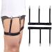 Men's Shirt Holders Suspenders Elastic Shirt Holders with Non-Slip Locking Clamps Adjustable Shirt Stays (1 Pair) (O-Shape)