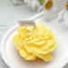 Carnation Candles Gifts for Women Soy Wax Aromatherapy Candle Room Decor Cute Flower Shaped Scented Candles Aesthetic Decorative (Chamomile 3 Inch) Yellow-Chamomile
