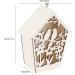 xiaozuo Wooden Hollow Bird House 2 Pieces Bird House Bird Houses for Outdoor Blue Bird House with Warm Light Wooden Hanging Bird House for Small Bird DIY Bird Cage Making Decoration667 - Buy Online on GoSupps.com