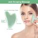 Uraqt Gua Sha Massage Tool - 2 Natural Jade Scraping Stones for Spa Facial Care & Anti-Aging - Light Green - Buy Online on GoSupps.com