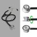 Stethoscope for Doctors & Nurses - Lightweight Dual Head Silver Coated with Flexible Tube & Soft Ear Knobs - Buy Online on GoSupps.com