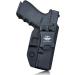 Glock 19 Holster IWB Kydex Holster Custom Fit: Glock 19 19X Glock 25 Glock 44 Glock 45 (Gen 1-5) & Glock 23 Glock 32 (Gen 3-4) Pistol - Inside Waistband Concealed Carry - Adj. Cant Retention  Cover Mag-Button  No Wear  No  - Buy Online on GoSupps.com