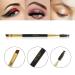 Docolor Professional Angled Eyebrow Brush & Eyelash Brush - Black | Perfect for Precise Eyebrow Makeup | International Shipping Available - Buy Online on GoSupps.com