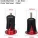 Platt Aluminum Bicycle Bar End Plugs - Red (One Pair) | Handlebar Cap for Road, Mountain, BMX Bikes - Buy Online on GoSupps.com