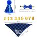 Dog Birthday Hat Dog Party Hat with Bow Tie Collar and Gold Number Dog Birthday Bandana Hat Bow Tie Set Reusable Dog Cats Birthday Cap for Pet Puppy Cat Birthday Party Decorations (Blue) - Buy Online on GoSupps.com