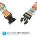 Heele Bohemian Orange Dog Collar | Adjustable Collars for Small & Medium Dogs | Comfortable & Robust | Perfect for Puppies - Length 25-38cm - Buy Online on GoSupps.com