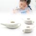 Ceramic Neti Pot 250ml Durable Ceramic Neti Pot with Handle Handcrafted Nasal Washing Jug Comfortable Spout Pot for Sinus Rhinitis Allergy Relaxing White - Buy Online on GoSupps.com