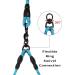 DDSCOLOUR Double Dog Leash Coupler No Tangle 360 Swivel Reflective Double Lead Dual Two Dog Lead Splitter fo Fits Small Medium Large Dogs 30 inch(Diameter:0.8-1.2cm) Blue 0.5"(1.2cm) Blue - Buy Online on GoSupps.com