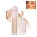 Liquid Highlighter  Smooth Shimmer Shine Face Body Highlighter Makeup Stick  Lightweight Long-Lasting Waterproof Natural Luminizer Beauty Wand  Face Glowing Body Glitter  Cruelty-free -02 Starlight 02 Starlight