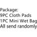 10 Pcs Reusable Menstrual Pads Set w/ Wet Bag - Regular Flow Waterproof Mama Cloth Sanitary Napkins (Bamboo Charcoal) - Buy Online on GoSupps.com
