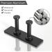 Pickpiff Razor Holder - No Drill Metal Shower Hook Anti-Rust Towel Holder for Bathroom & Kitchen - Black 4 Pieces - Buy Online on GoSupps.com