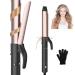 Rotating Curling Iron Ukliss Automatic Curling Iron Rotating 30s Rapid Heating Self Curling Hair Curler Time Saving Curling Iron Automatic Hair Curler Curling Wand for Long Hair Black
