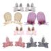 Beaupretty 6 Pairs Easter Bunny Hair Clips Rabbit Ear Hair Clips Sequin Bunny Hair Barrettes for Easter Party