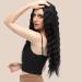 Shop Fine Long Corrugated Black Wigs for Women | 70 cm Curly Wavy Synthetic Hair for Daily & Party Use - Buy Online on GoSupps.com