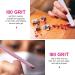 FANDAMEI Nail Files 100/180 - 10 Pcs Set for Natural and Acrylic Nails - Professional Manicure & Pedicure Kit - 10 Count - Buy Online on GoSupps.com