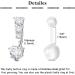 QWALIT Belly Button Piercing Kit - Body Piercing Kits for All Piercings - 2-Heart Design - Buy Online on GoSupps.com