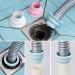 JZK 4X Plastic Deodorant sealing plug for kitchen drain pipe Washing Machine drain pipe seal Bathroom basin sink drain hose seal kitchen waste pipe seal ring - Buy Online on GoSupps.com