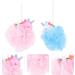Beavorty 2pcs Unicorn Bath Balls - Exfoliating Body Cleaners & Cartoon Shower Net Scrubbers - Fun Bathing Accessory for All Ages - Buy Online on GoSupps.com