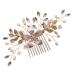 MAGICLULU Pearl Hair Comb Bridal Headpieces for Wedding Decorative Hair Combs Wedding Party Hair Pins Wedding Headpiece White Hairdressing Gown Metal European and American Hair up Bride