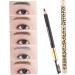 Didiseaon 6 Pcs Long Lasting Eyebrow Pencils Eyeshadow Pencil Waterproof Black Eyebrow Pencil Puff Head Wooden 1 count (Pack of 1) As Shownx3pcs - Buy Online on GoSupps.com