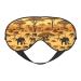 African Grassland Animals Unisex Elastic Adjustable Buckle Design Blackout Sleep Eye Mask for Home Travel Yoga Office Nap
