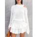 LAEMILIA Womens Floral Print Pleated Mini Skater Skirt XL - White - Buy Online on GoSupps.com