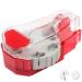 Pill Cutter for Small or Large Pills Tablet Cutter for Pills Cut in a Half Pill Splitter Cuts up to 14 Different Shaped Pills or Vitamins with Self-Retracting Tablet Cutter
