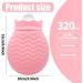 Mini Silicone Hot Bottle 320ml - Small Heat Bottle with Cover for Pain Relief & Warm Compress - Ideal for Menstrual Complaints Hand & Foot Warmers - Pink - Buy Online on GoSupps.com