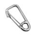 MARINE CITY 316 Grade Stainless Steel Carabiner Spring Snap Hook with Ring 2 Inches for Climbing  Fishing  Hiking (Pack of 1)