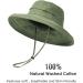 Women's Wide Brim Green Sun Hat - Breathable Cotton Summer Hat for Gardening and Beach Protection (Medium-Large) - Buy Online on GoSupps.com