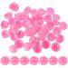 Alipis 50 pieces round capsules 4 cm small lottery floors bingo-ripen marker marking balls hollow to open plastic balls empty balls for filling party gifts pink