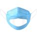 Adult Transparent Lips Solid Disposable Face_Masks 3Ply Earloop Disposable Dust Face Cover Outdoor Face Covering Blue As shown - Buy Online on GoSupps.com