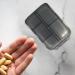 Travel Pill Organizer Box - Foldable Personal Daily Pill Case with 10 Grids Travel Pill Holder for Vitaming Fish Oils Black - Buy Online on GoSupps.com