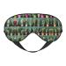 Many Cactus Art Print Unisex Sleeping Eye Mask Soft Comfortable Light-Blocking Eye Mask Black