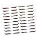 LALAFINA 20 pairs Eyelid Eye Strips Line Strip Black Gold Red Self Shiny Personalized Double Women Tapes