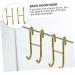 KICHOUSE 2pcs Door Hook Gold Towel Rack Heavy Duty Wall Hangers Storage Hanging Hook Kitchen Door Double Door 12X5CM Golden - Buy Online on GoSupps.com