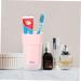 Beaupretty Portable Travel Toothbrush Cup - Compact Washing Storage Case - Pink 20.6x7.3cm - Ideal for International Shipping - Buy Online on GoSupps.com