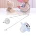 Bling Baby Pacifier Clip - Curved Silicone Design with Rhinestone Crown for Infants 6 to 18 Months - Stylish & Safe Newborn Pacifier (Blue M) - Buy Online on GoSupps.com