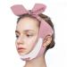 V Line Lifting Face Mask  Reusable V Shaped Slimming Face Strap  Chin Up Mask Face Lifting Belt  Sagging Skin Face Lift  Double Chin Reducer  Chin Mask Lift  Facial Lift Belt for Women (Pink)