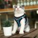 Suredoo Reflective Dog Harness & Leash Set for Small Pets - Anti-Train Design Blue Wave XS - Buy Online on GoSupps.com