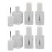 Kosmetex Empty Nail Polish Bottles with Brush - Crystal Clear 13ml 6 Pack Self-Filler White Cap - Ideal for DIY Nail Art - Buy Online on GoSupps.com