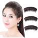 3PCS Hair Bun Invisible False Hair Clip Bump It Up Volume Hair Base Fluffy Hair Pad Styling Insert Tool Volume Increased Pads Fluffy Princess Styling Accessories for Women Girls Dark Brown