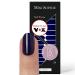 Original Miss Sophie Nagel films Night Sky I 24 Ultra-D nne Nail polish stripes single-colored in blue I for finger & toenails I sticks to natural and painted acrylic gel & shellac nails Night Sky 24