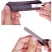 Stainless Steel Metal Nail File (2 Pack) - Double Sided Grit Fingernail File with Leather Cases and Non Slip Handle - Diamond Nail Files for Natural Nails - 3.6IN Black Silver - Buy Online on GoSupps.com