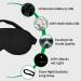 100% Pure Mulberry Silk Sleep Mask for Women/Men/Girls | Blackout Blindfold for Night Travel, Nap, Meditation | Anti-Allergy, 19 Momme, Elastic Strap | Black - Buy Online on GoSupps.com