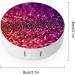 Glitter Psychedelic Abstract Round Case For Contact Lens Kit Storage Box with Mirror Printed - Buy Online on GoSupps.com