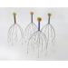 Rosenice 3PC Head Massager - Therapeutic Steel Wire Scalp Scratcher with Wooden Handle for Relaxation & Stress Relief - Buy Online on GoSupps.com